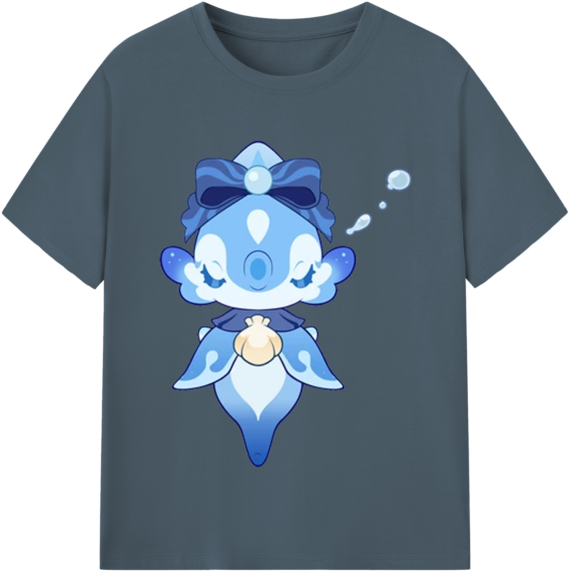げんし神 フリーナ genshin Furina 綿100％半袖Tシャツ（フロントプリント）